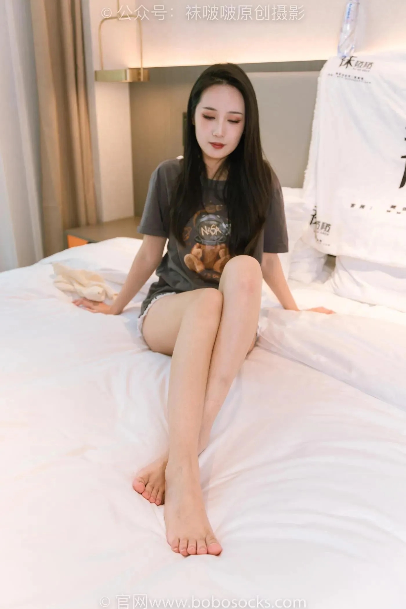 [BoBoSocks袜啵啵]NO.176 小安-运动鞋、白棉袜、裸足 [138P]插图7